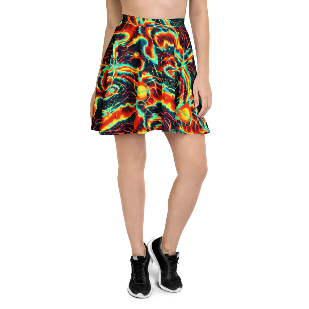 Prismatic Eruption on Skater Skirt — Front