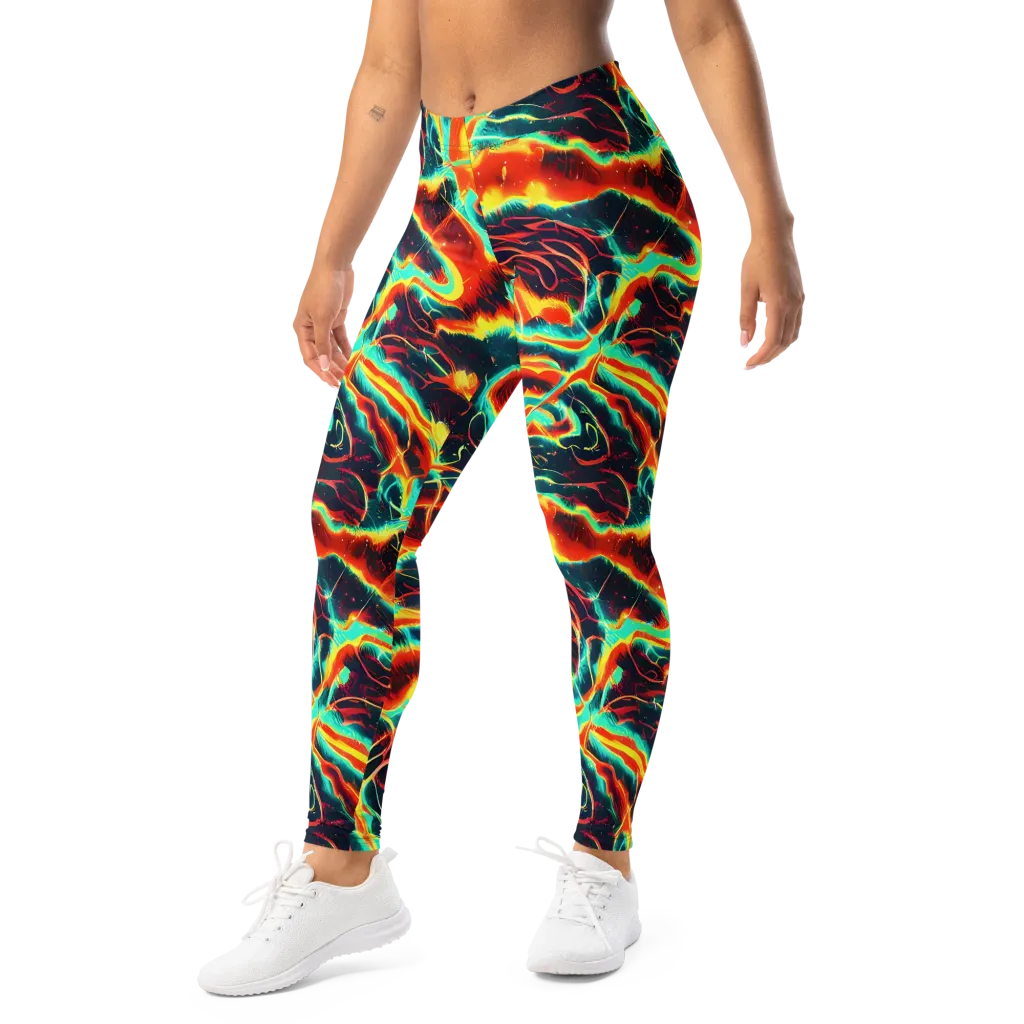 Prismatic Eruption on Leggings — Left Front