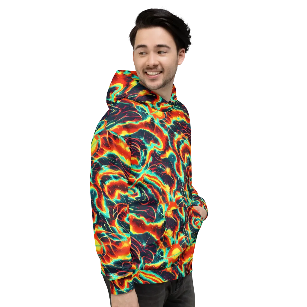 Prismatic Eruption on Hoodie — Right