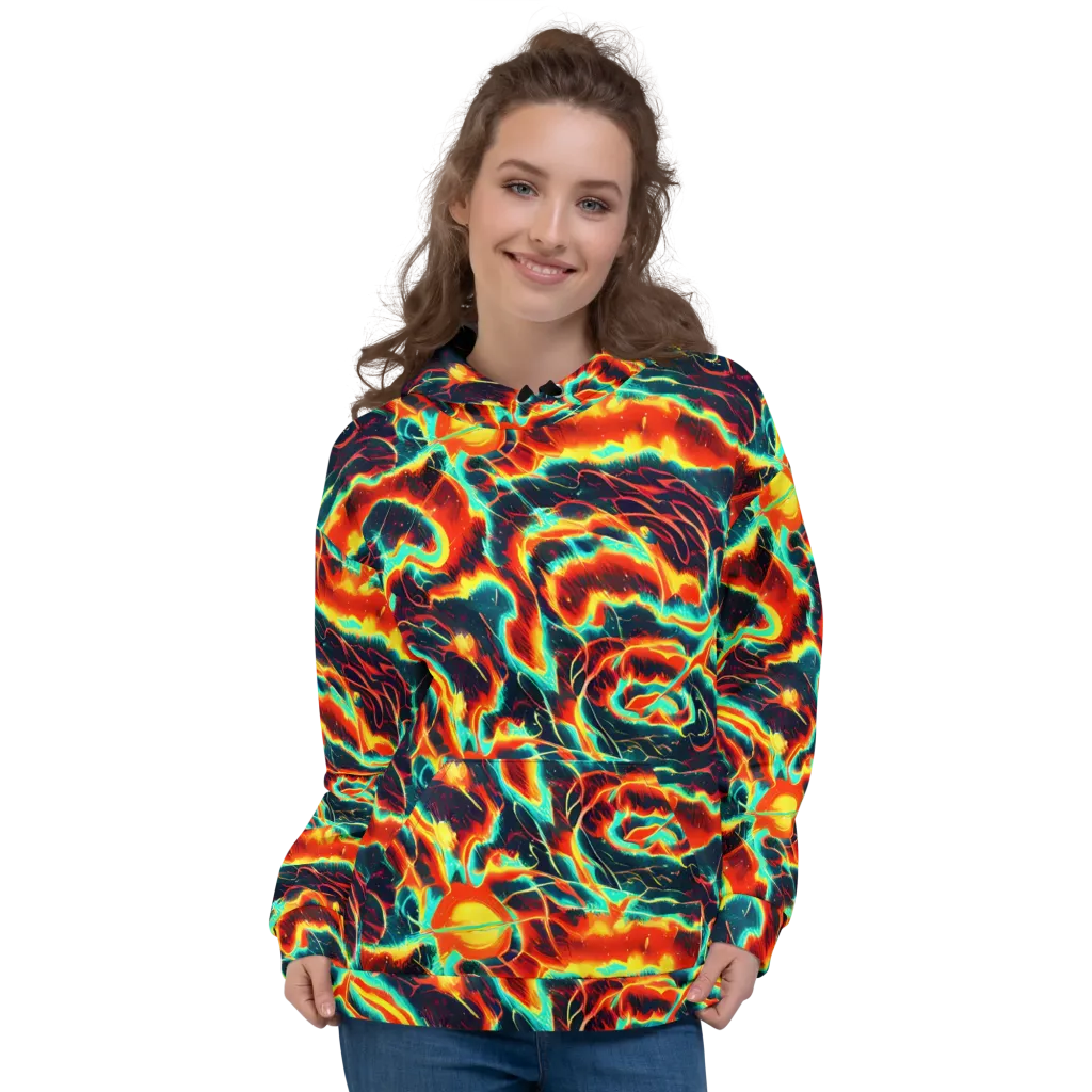 Prismatic Eruption on Hoodie — Front