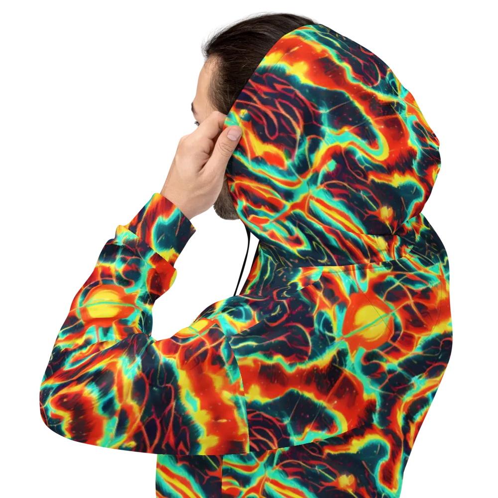 Prismatic Eruption on Hoodie — Back