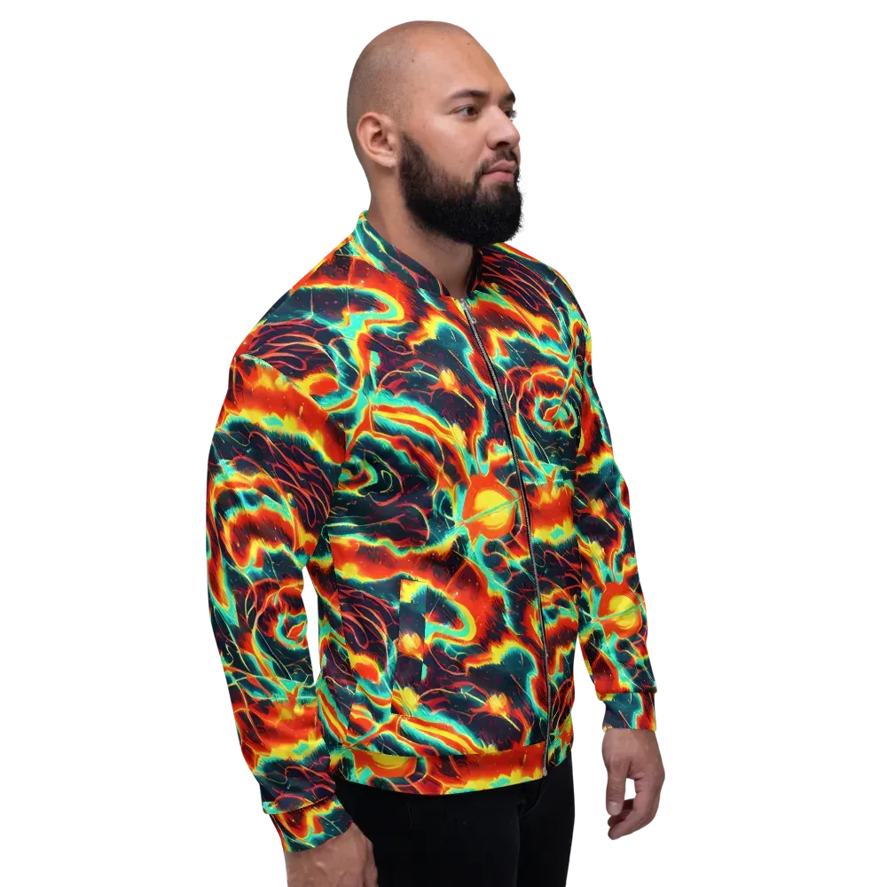 Prismatic Eruption on Bomber Jacket — Right