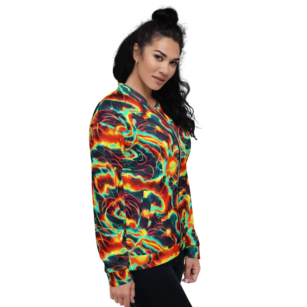 Prismatic Eruption on Bomber Jacket — Right