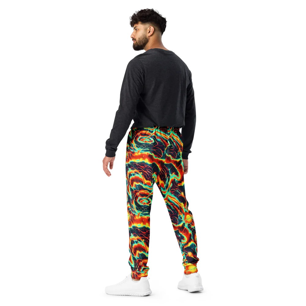Prismatic Eruption on Men's Joggers — Back