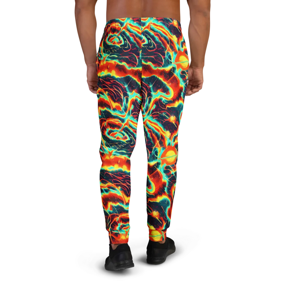 Prismatic Eruption on Men's Joggers — Back