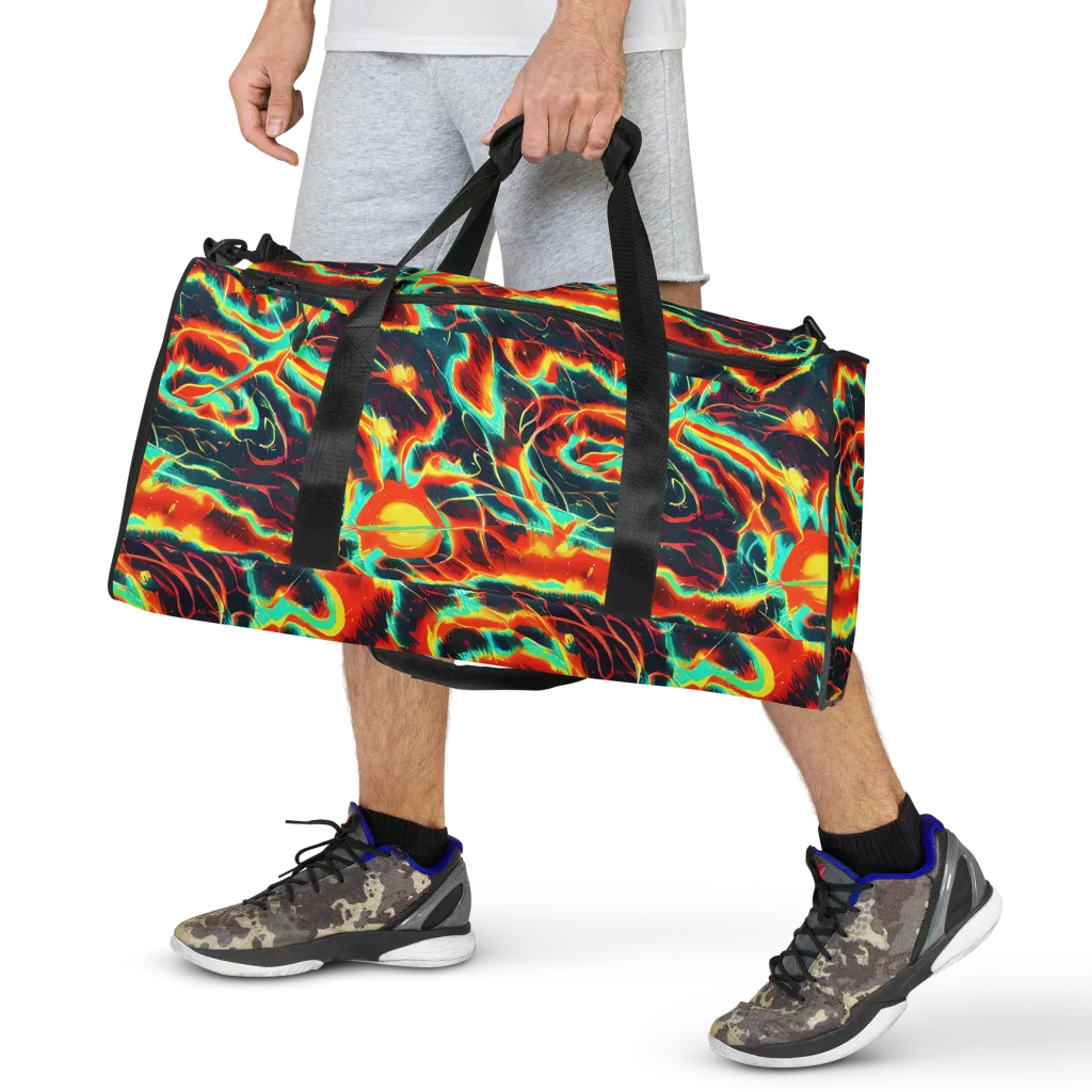 Prismatic Eruption on Duffle Bag — Front
