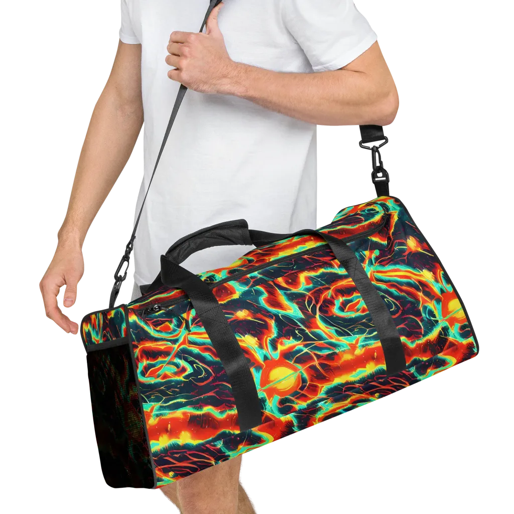Prismatic Eruption on Duffle Bag — Right Front