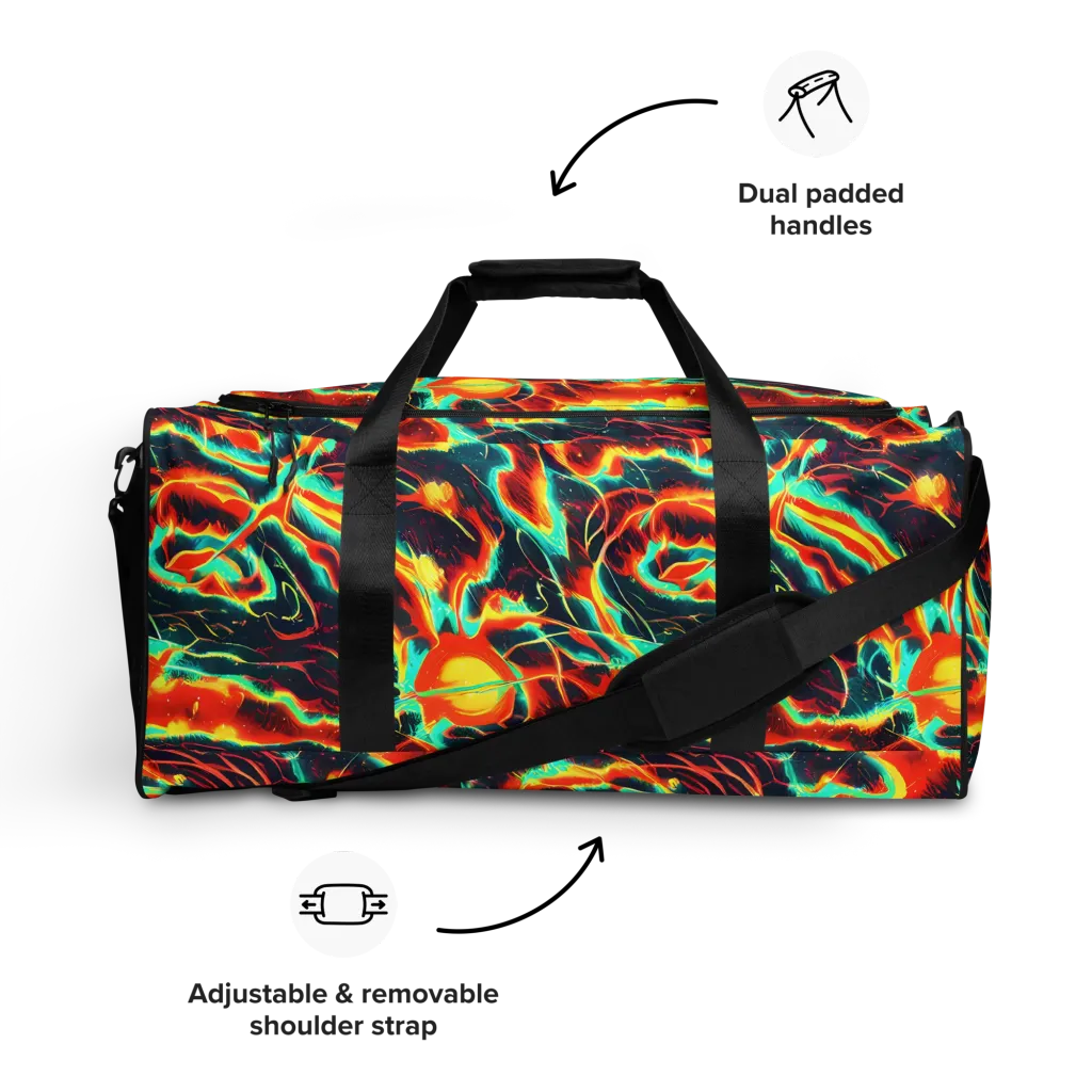 Prismatic Eruption on Duffle Bag — Front