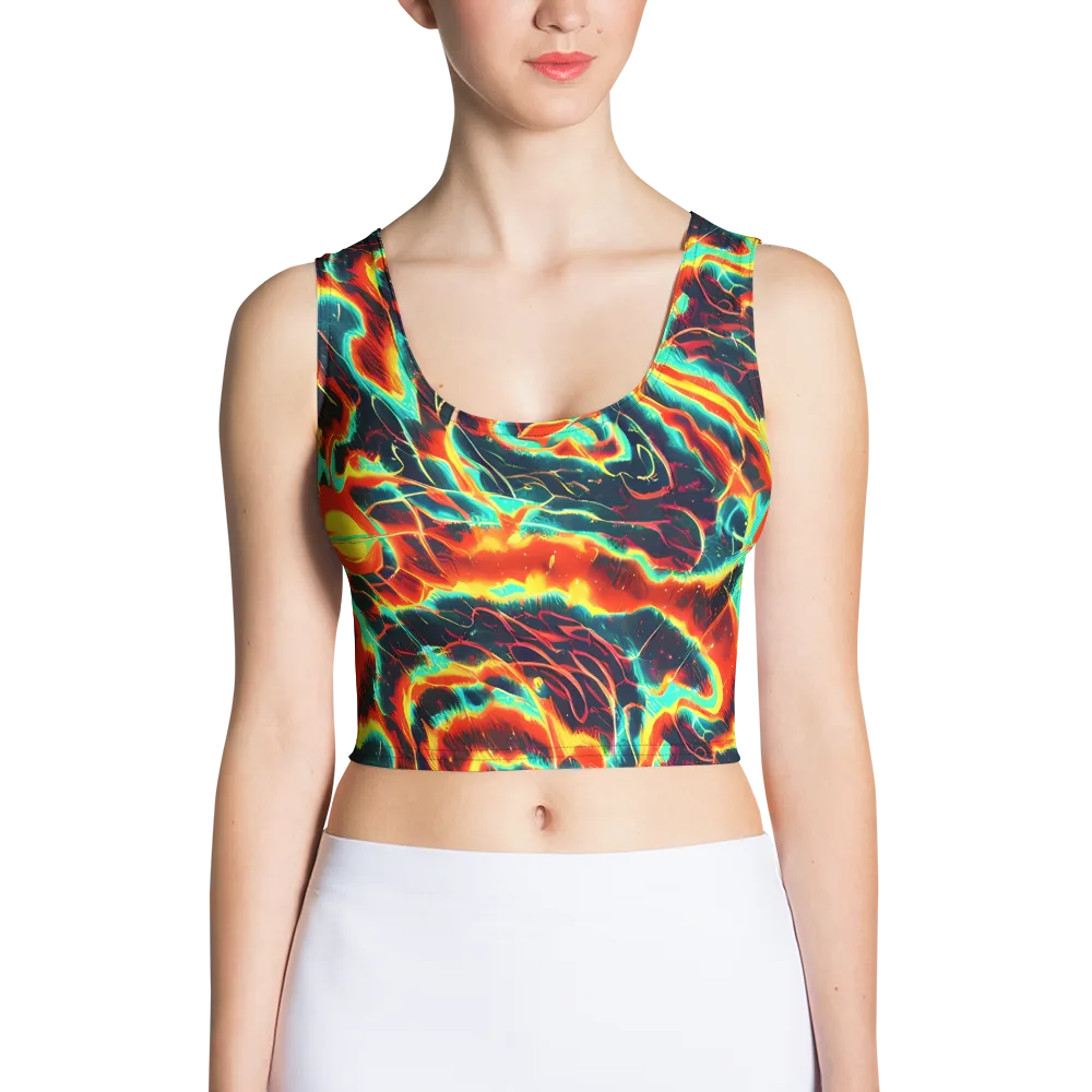 Prismatic Eruption on Crop Top — Front