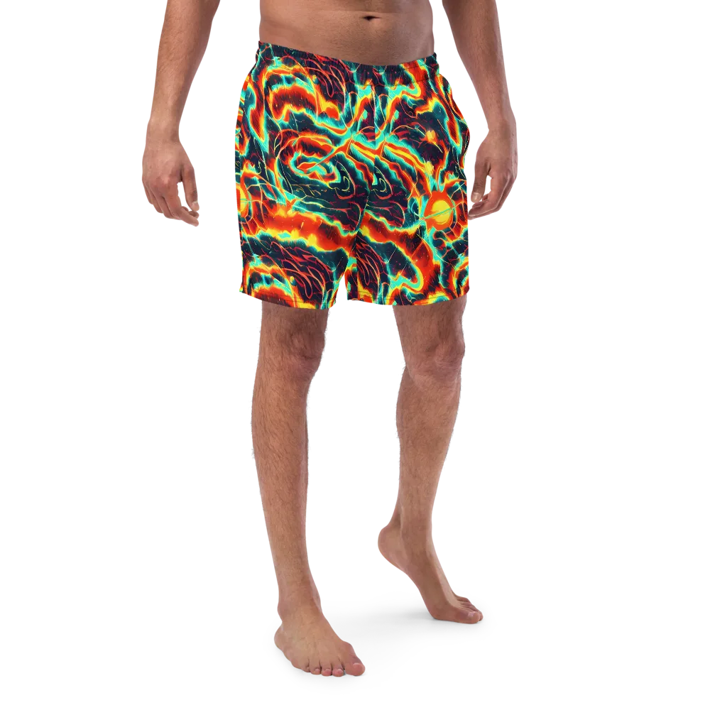 Prismatic Eruption on Swim Trunks — Front