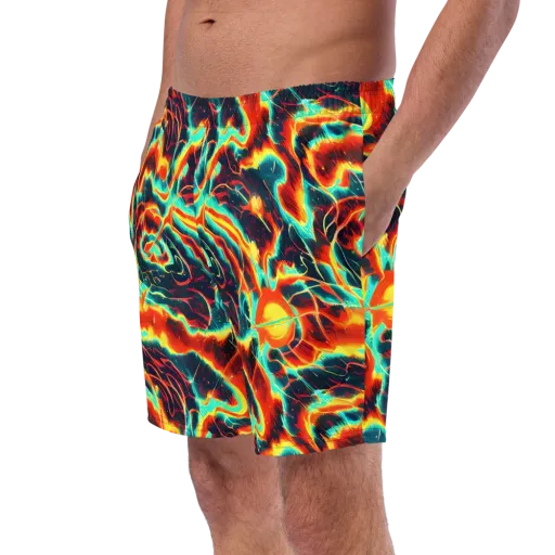 Prismatic Eruption on a Swim Trunks