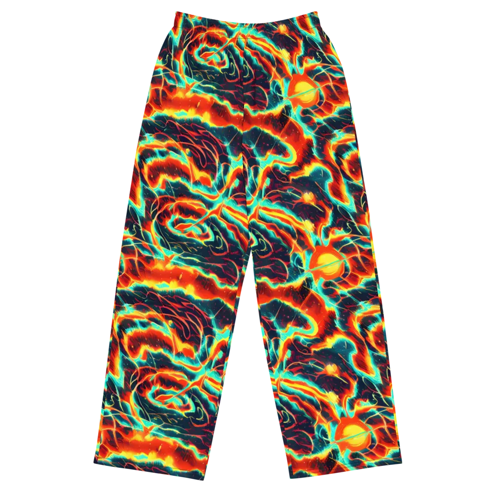 Prismatic Eruption on Wide-Leg Pants — Front