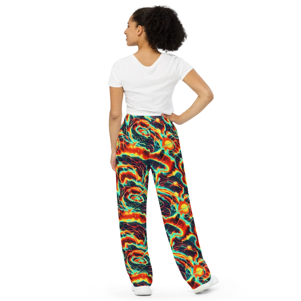 Prismatic Eruption on Wide-Leg Pants — Back
