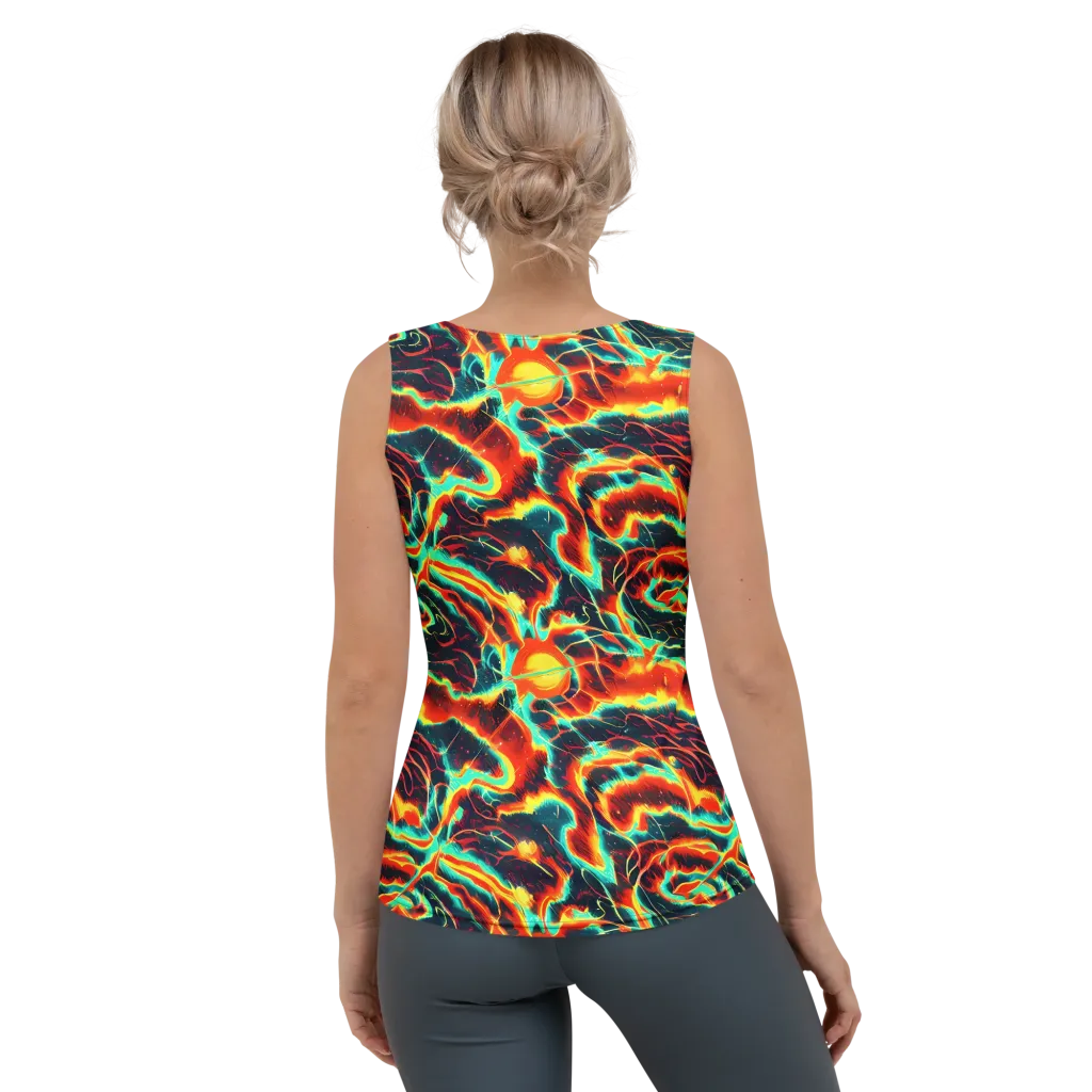 Prismatic Eruption on Women's Tank Top — Back