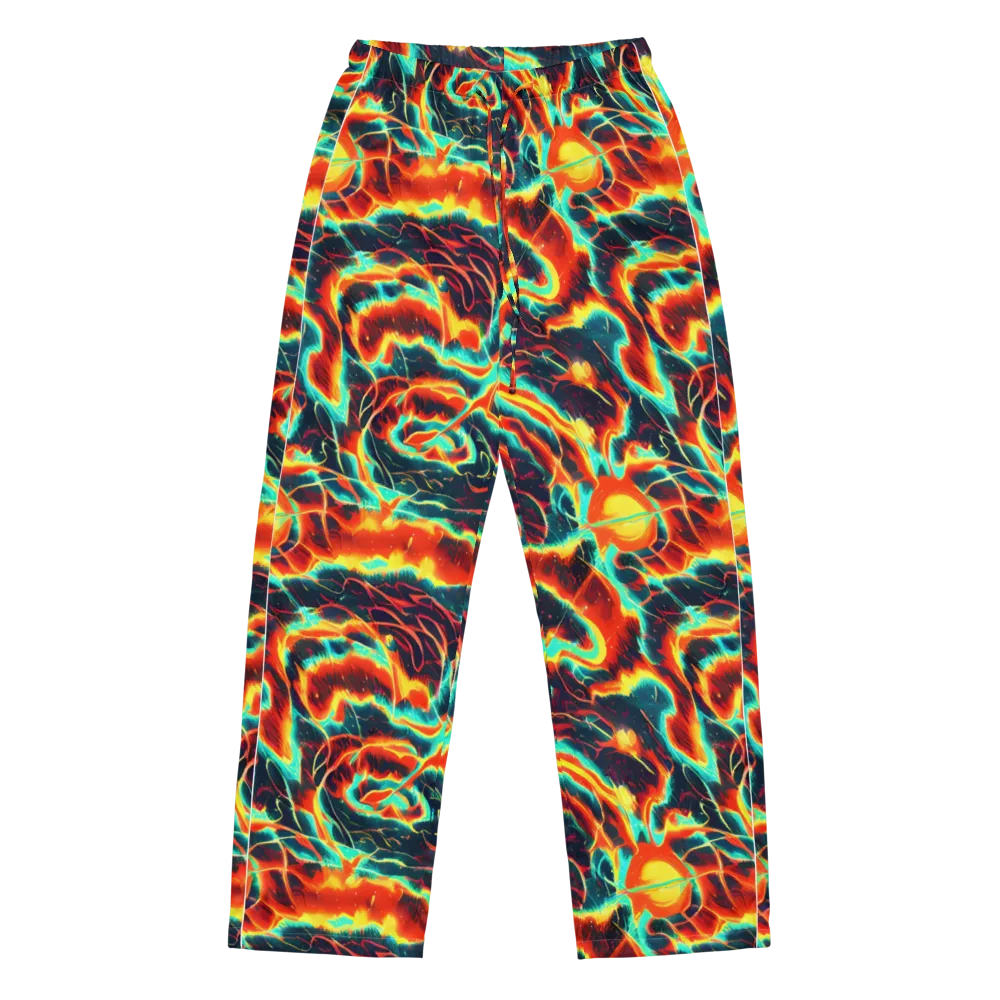 Prismatic Eruption on Women's Pajama Pants — Front