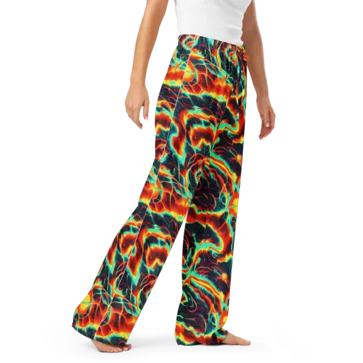 Prismatic Eruption on a Women's Pajama Pants