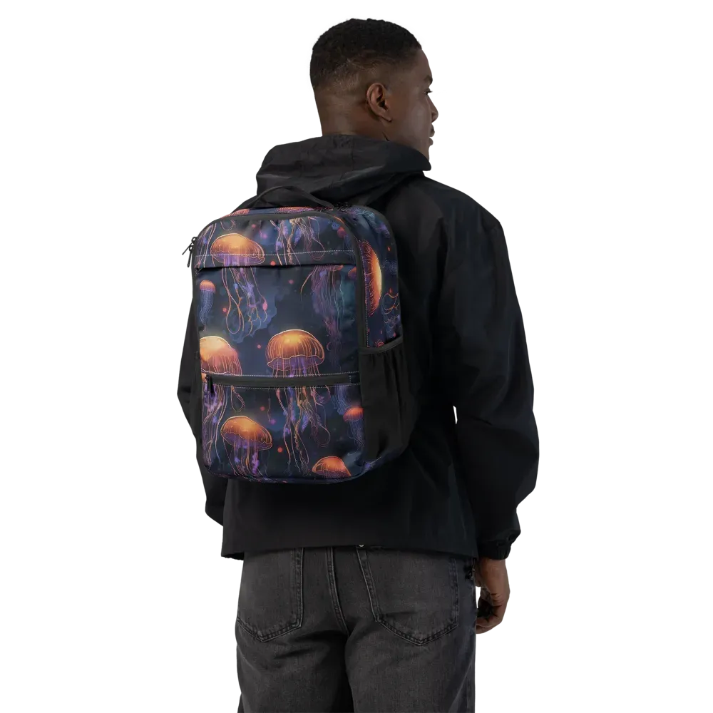 Luminous Undertow on Utility Backpack — Back