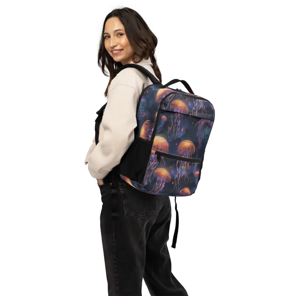 Luminous Undertow on Utility Backpack — Back