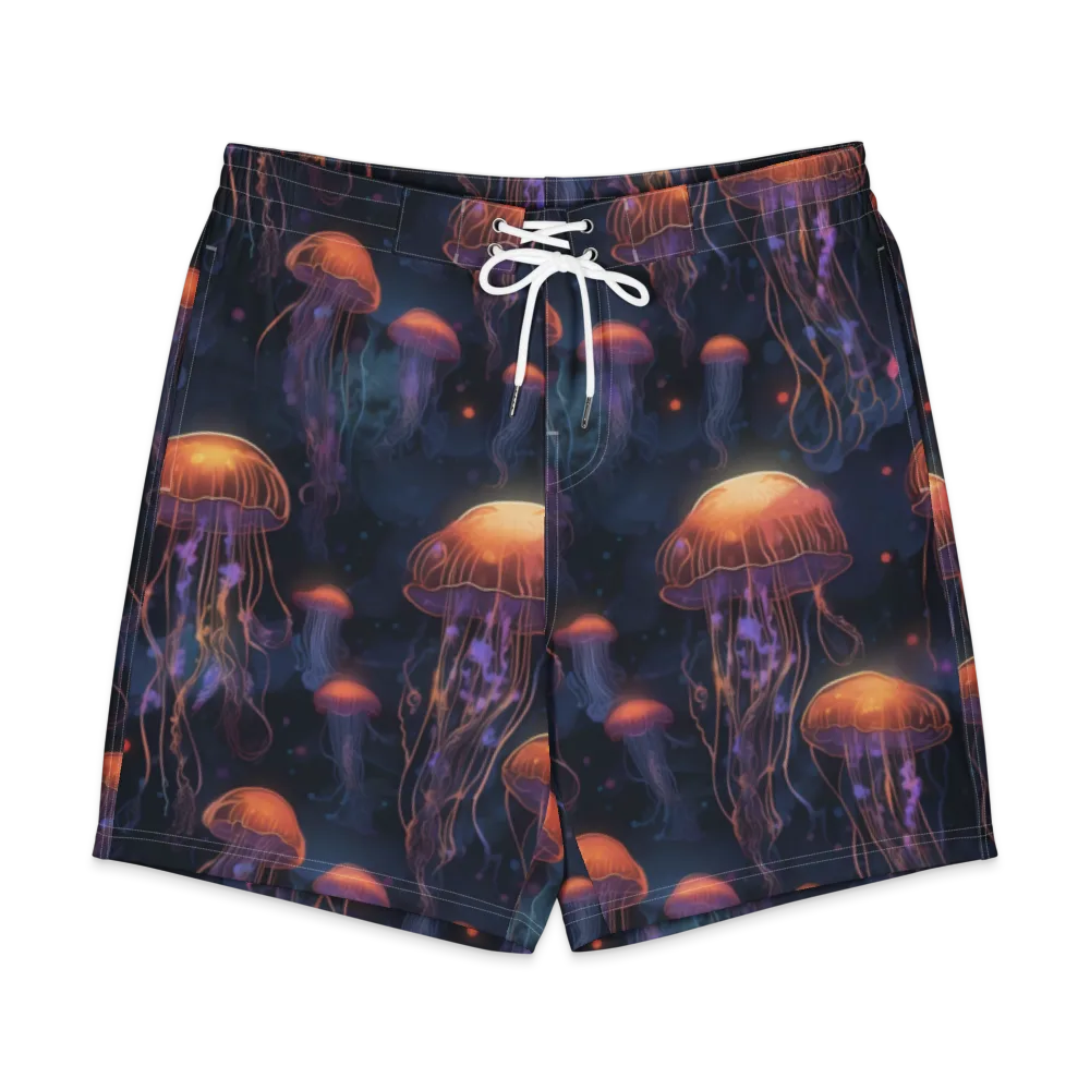 Luminous Undertow on Men's Board Shorts — Front