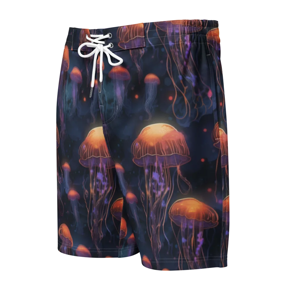 Luminous Undertow on Men's Board Shorts — Front