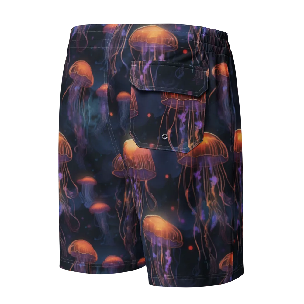 Luminous Undertow on Men's Board Shorts — Back