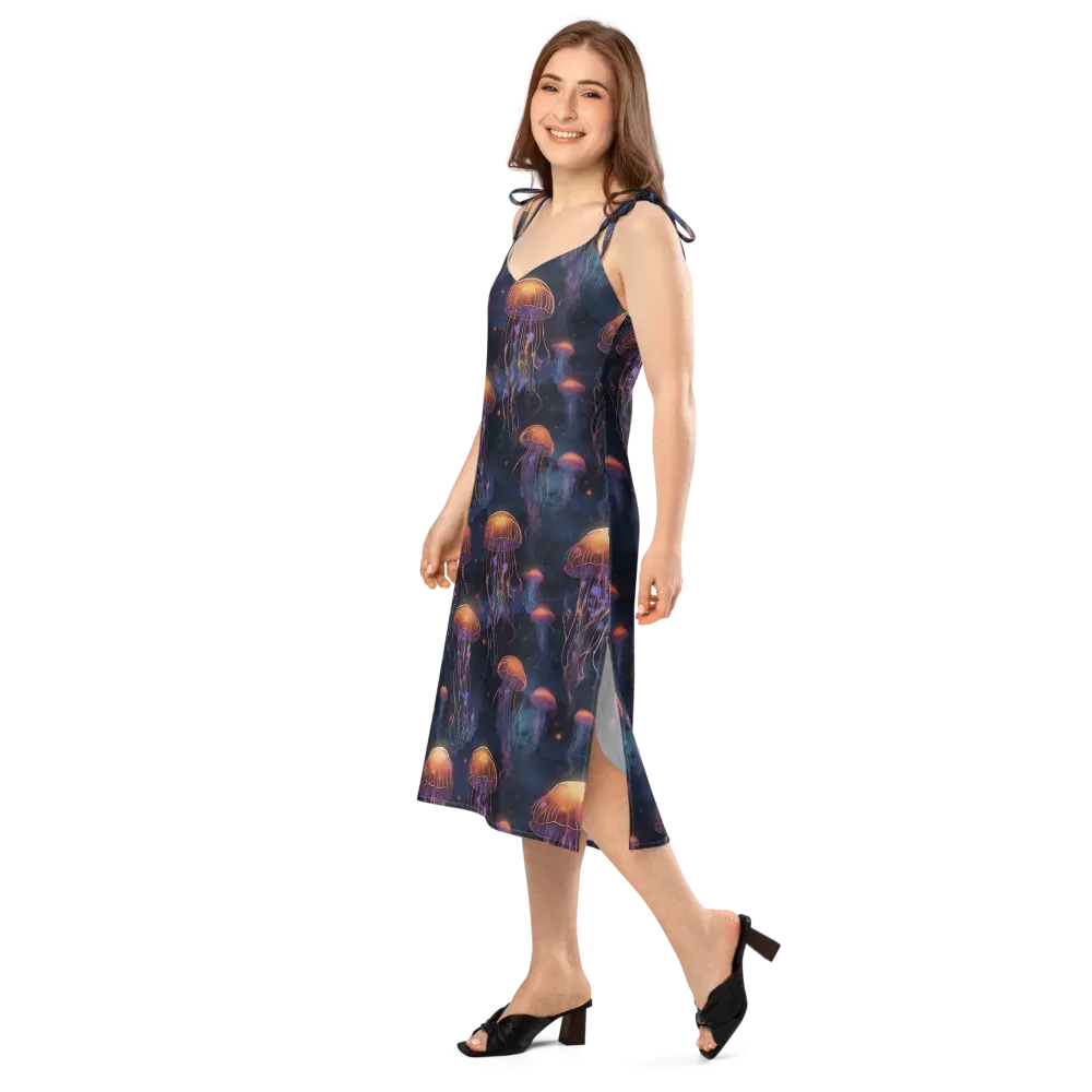 Luminous Undertow on Slip Dress — Left Front