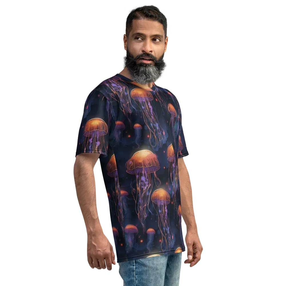 Luminous Undertow on Men's Crew Neck T-Shirt — Right