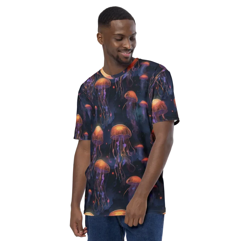 Luminous Undertow on Men's Crew Neck T-Shirt — Left