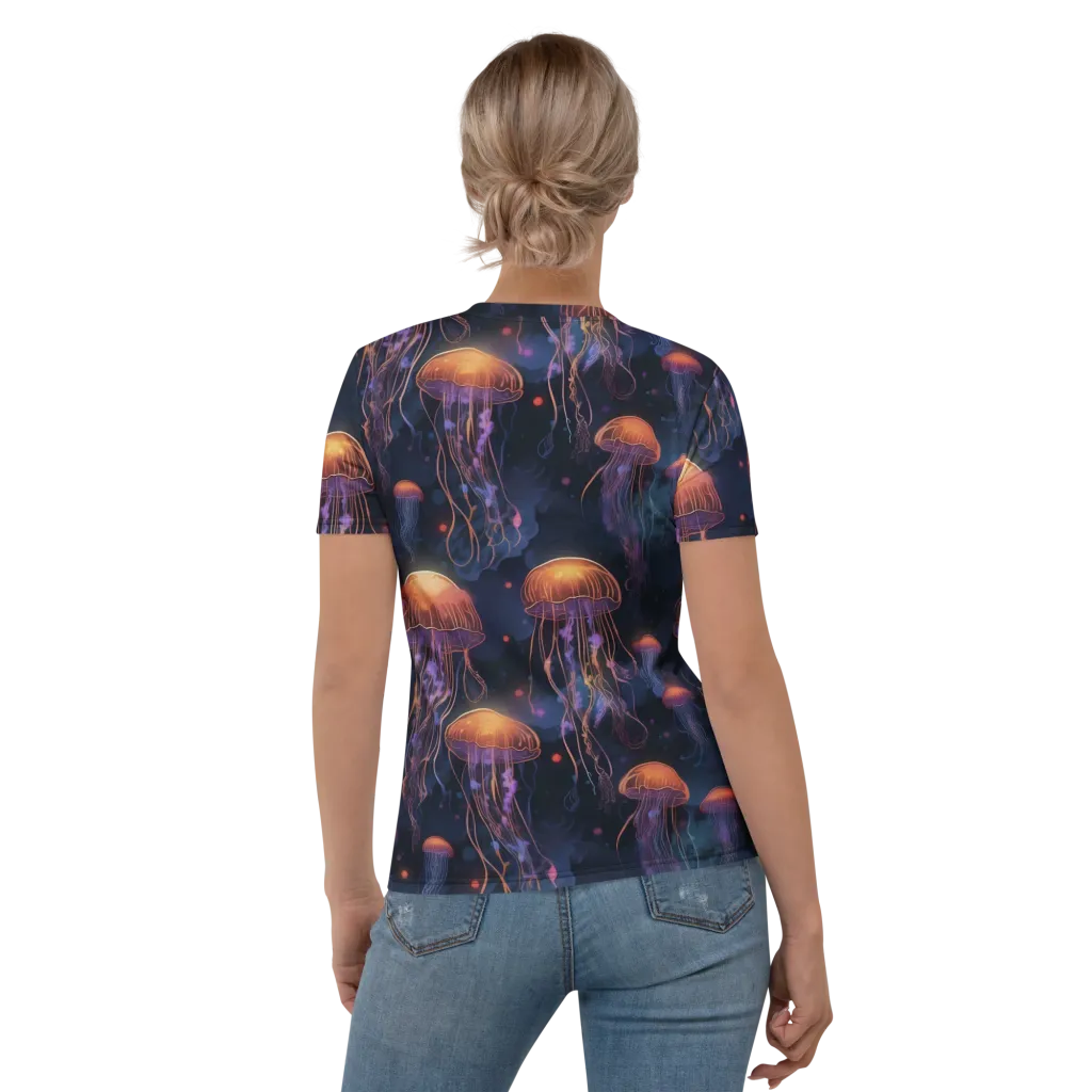 Luminous Undertow on Women's Crew Neck T-Shirt — Back
