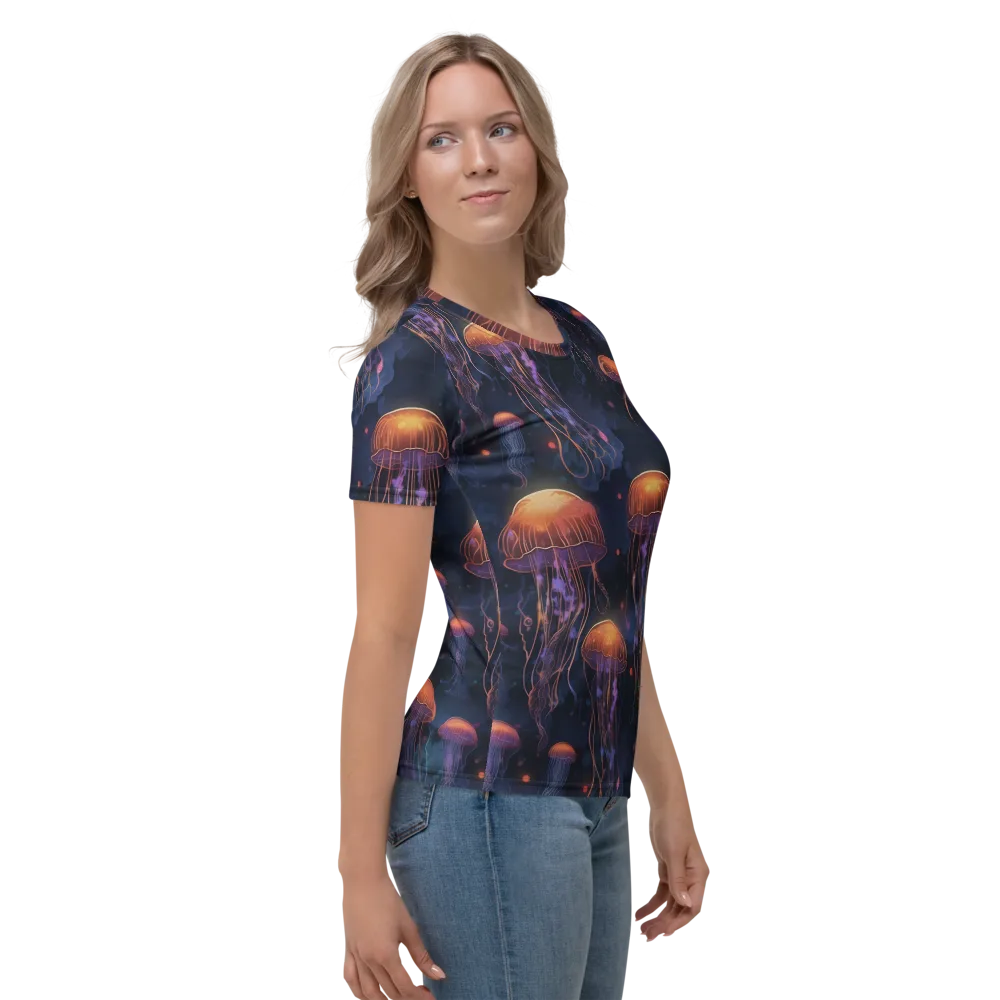 Luminous Undertow on Women's Crew Neck T-Shirt — Right