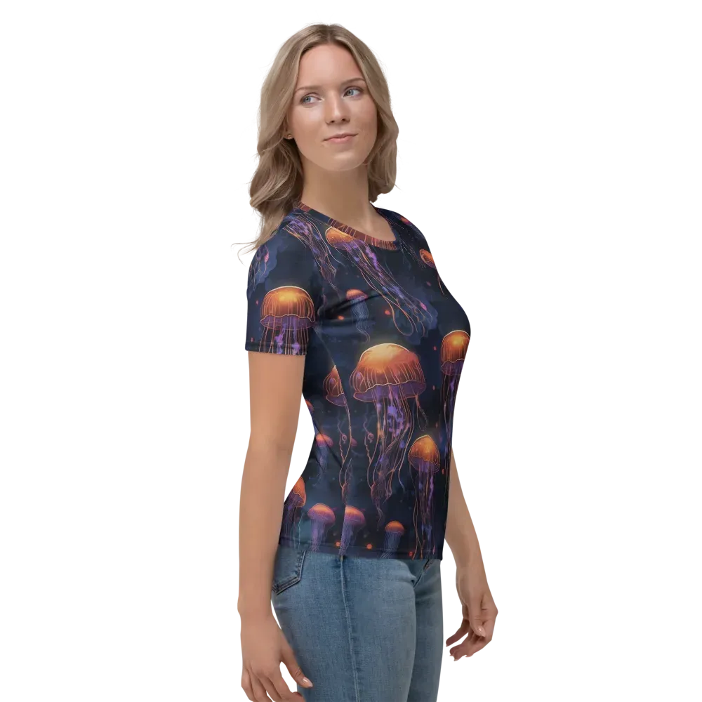 Luminous Undertow on Women's Crew Neck T-Shirt — Right