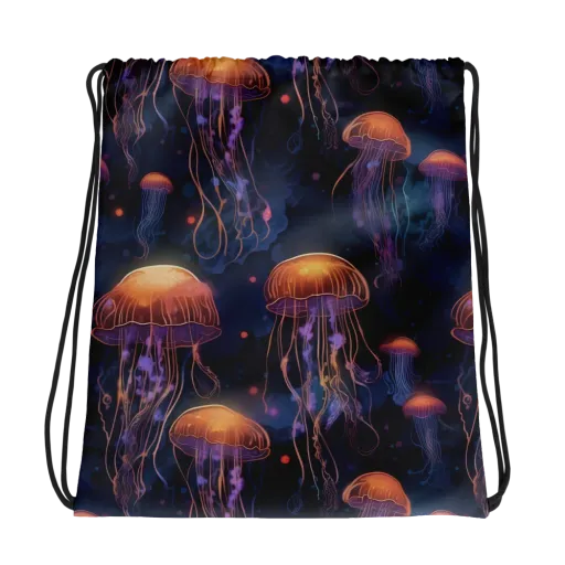 Luminous Undertow on a Drawstring Bag