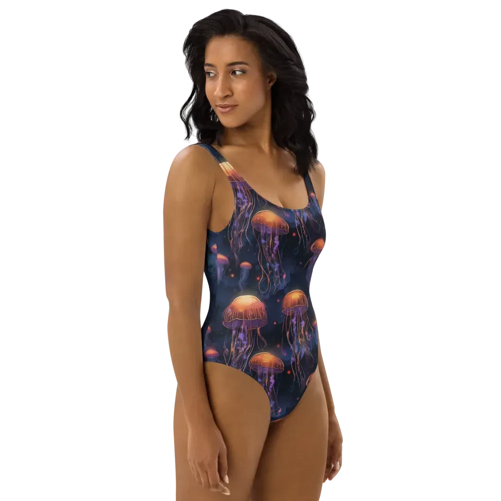 Luminous Undertow on One-Piece Swimsuit — Right