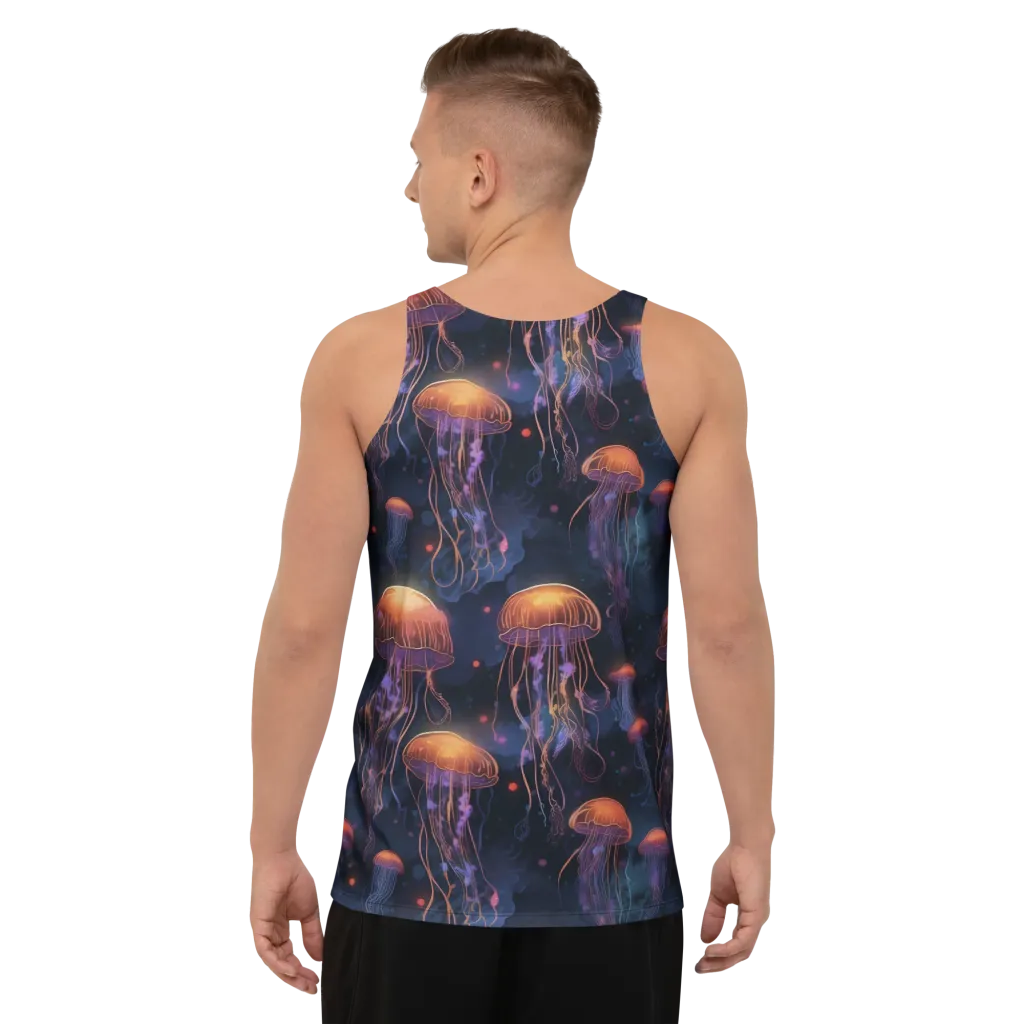 Luminous Undertow on Men's Tank Top — Back