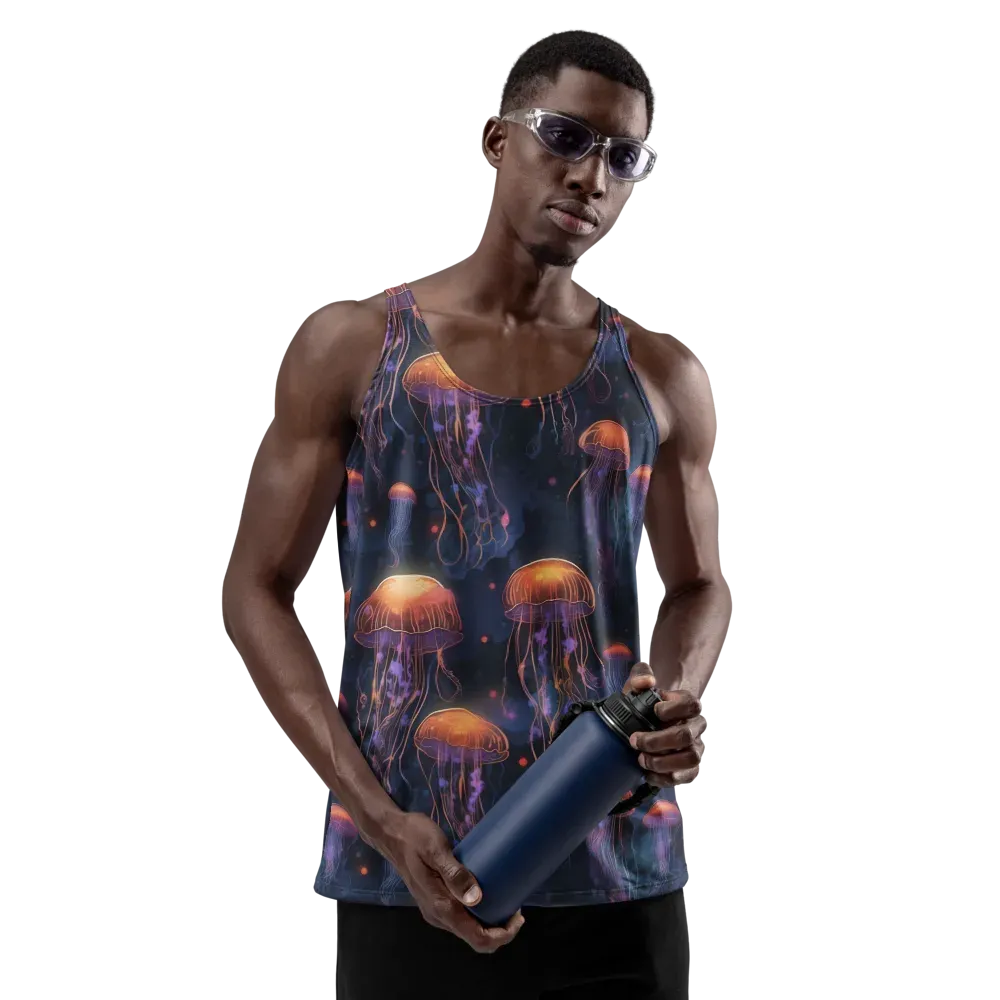 Luminous Undertow on Men's Tank Top — Front