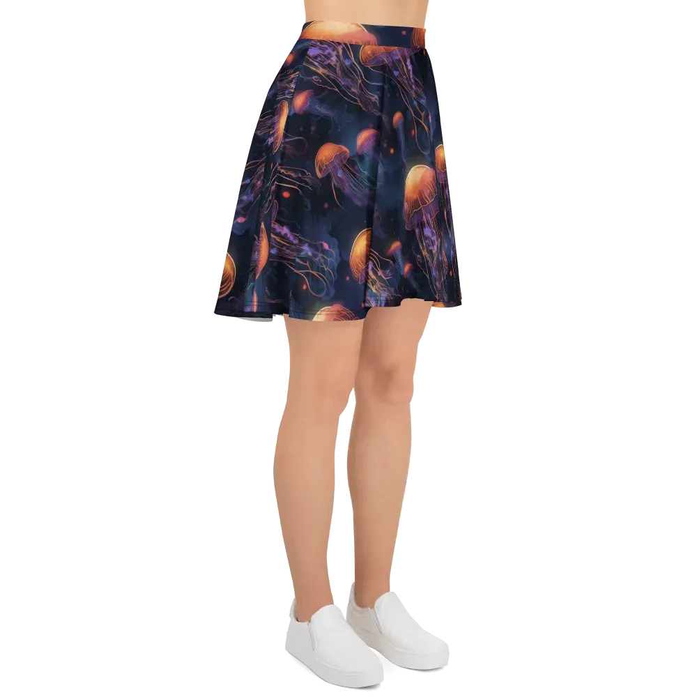 Luminous Undertow on Skater Skirt — Right