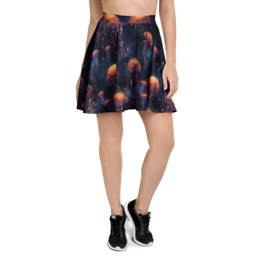 Luminous Undertow on a Skater Skirt