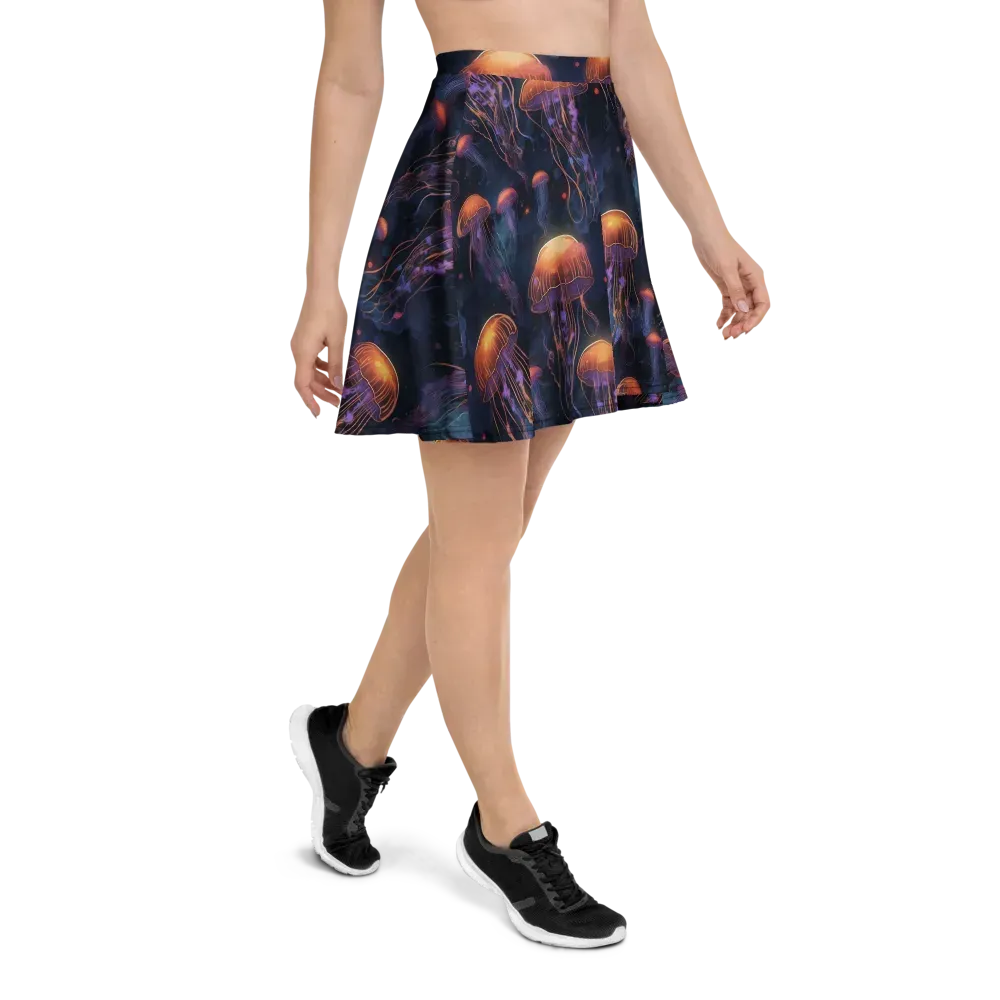 Luminous Undertow on Skater Skirt — Right