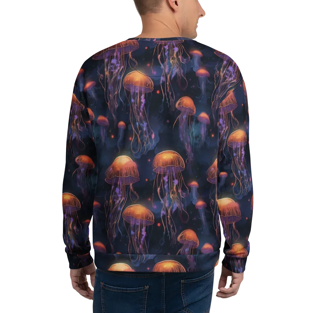 Luminous Undertow on Sweatshirt — Back