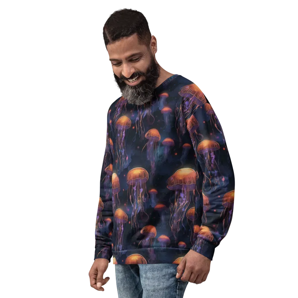 Luminous Undertow on Sweatshirt — Left Front