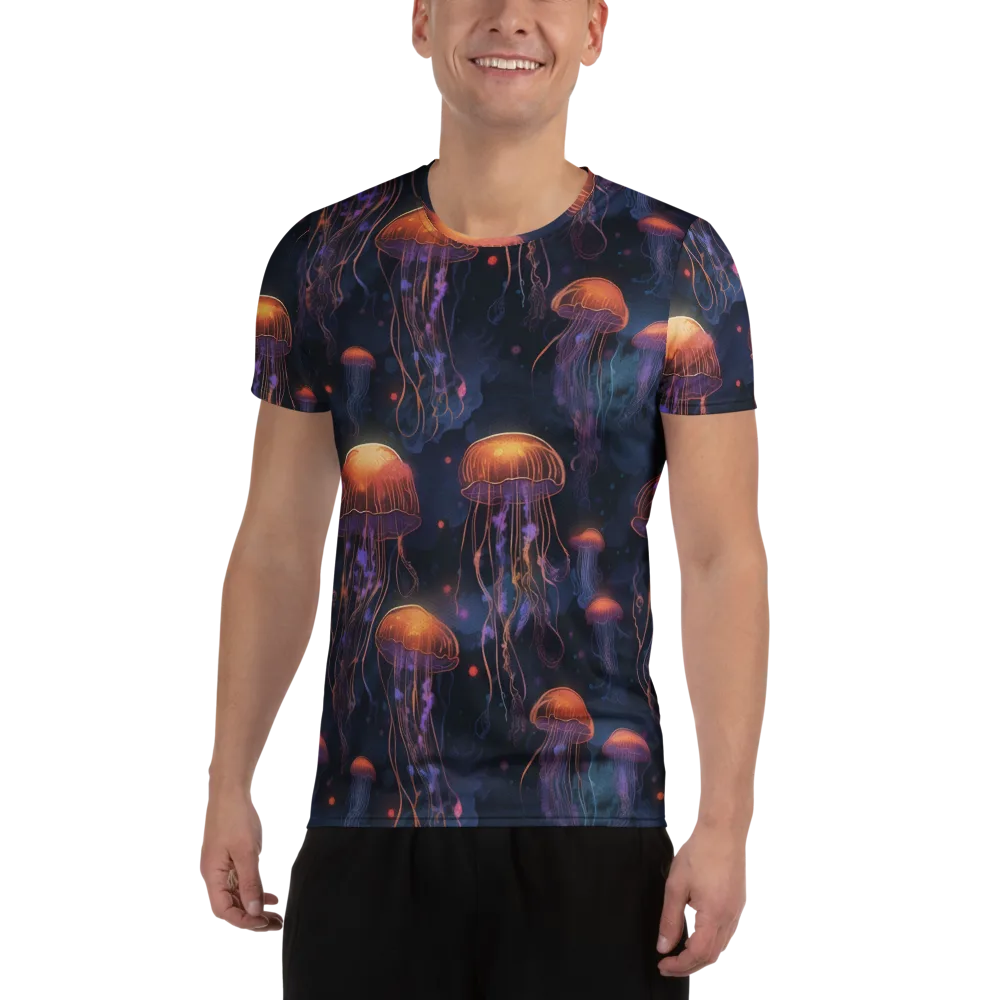 Luminous Undertow on Men's Athletic T-Shirt — Front