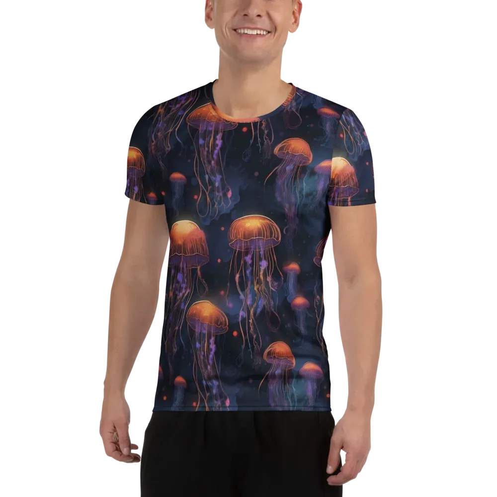 Luminous Undertow on Men's Athletic T-Shirt — Front