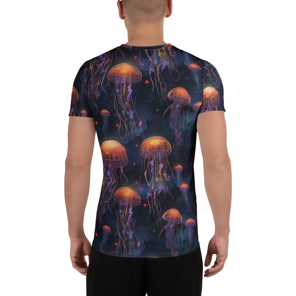 Luminous Undertow on Men's Athletic T-Shirt — Back