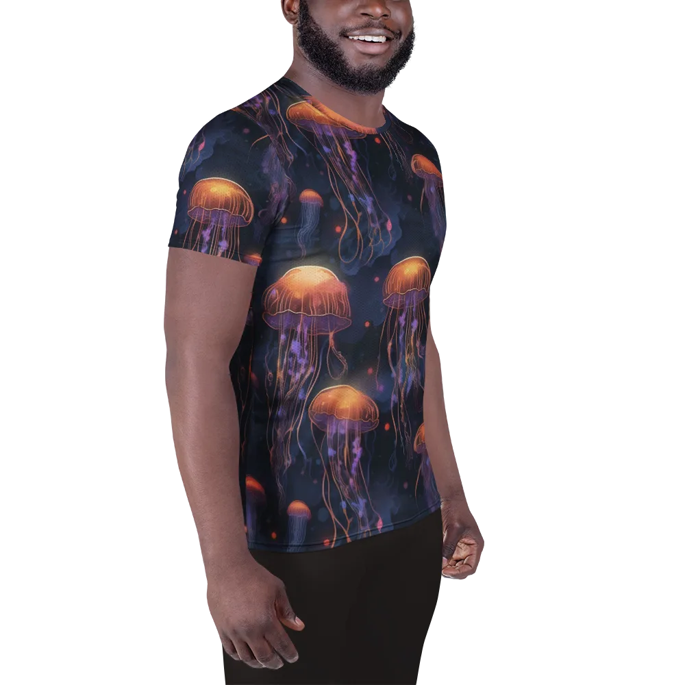 Luminous Undertow on Men's Athletic T-Shirt — Right