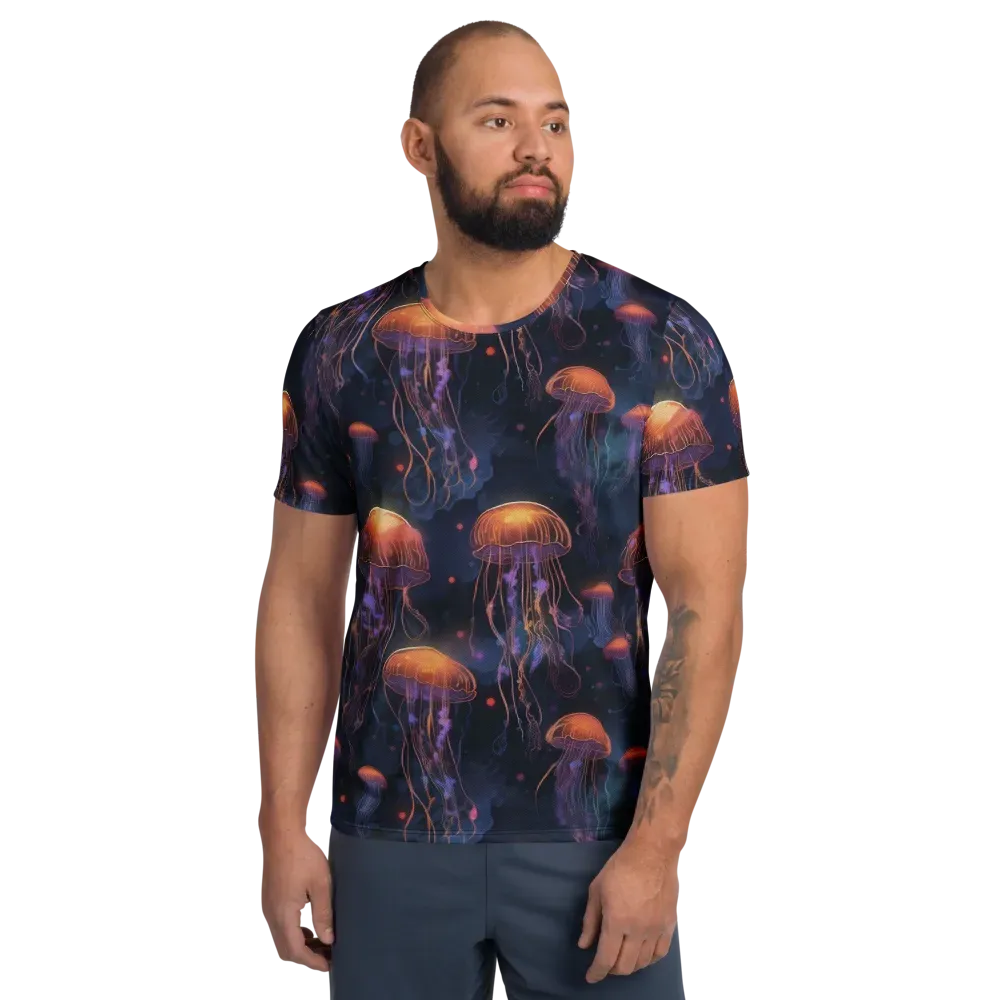 Luminous Undertow on Men's Athletic T-Shirt — Front