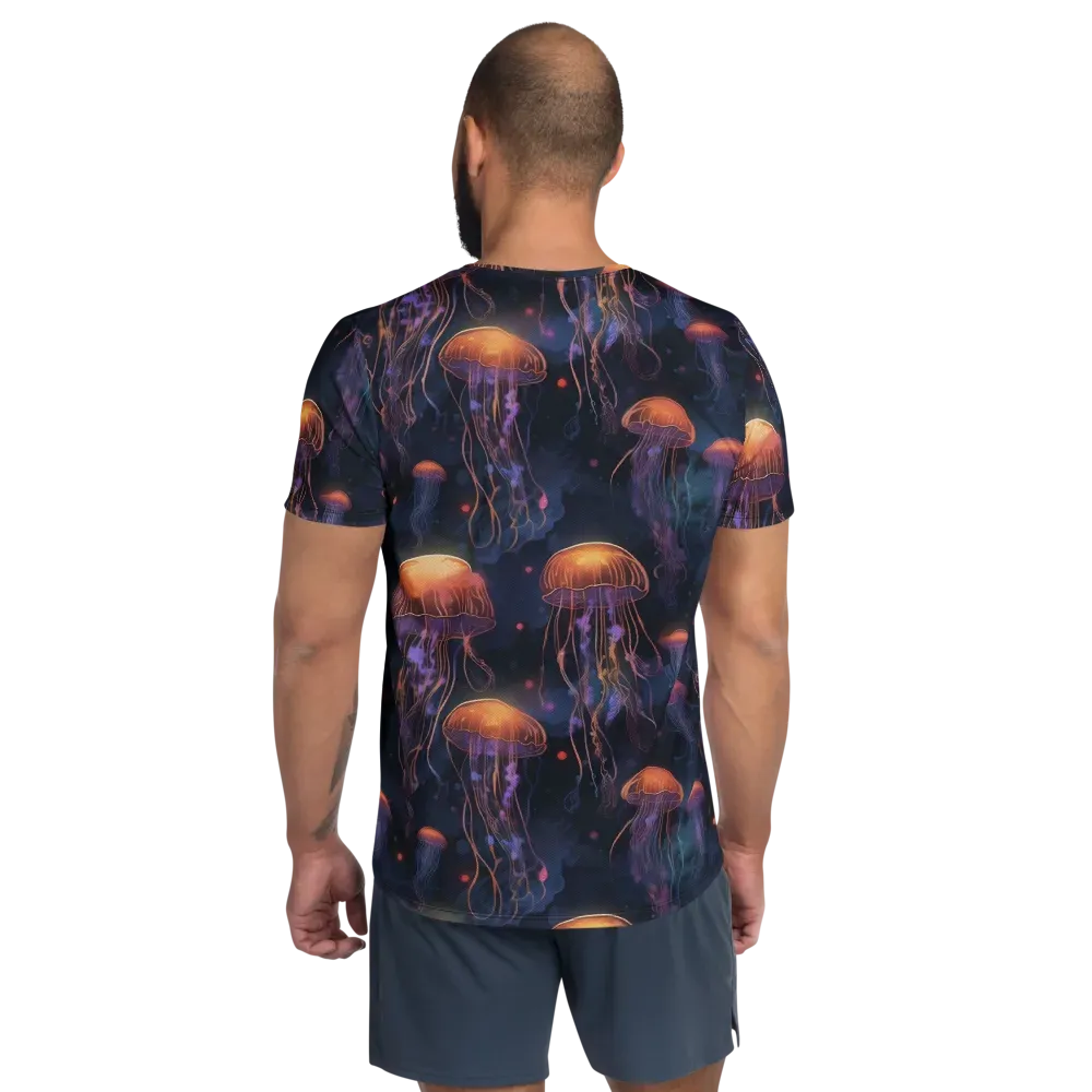 Luminous Undertow on Men's Athletic T-Shirt — Back
