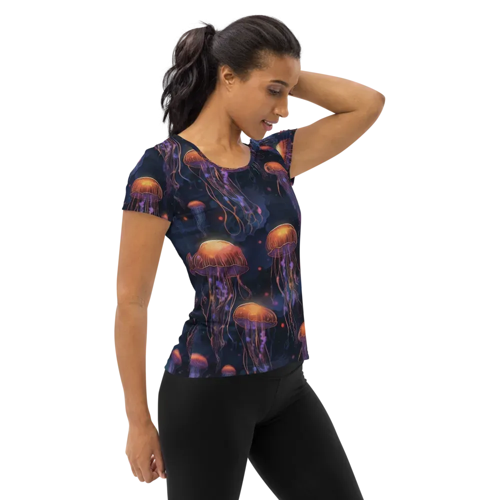 Luminous Undertow on Women's Athletic T-Shirt — Right