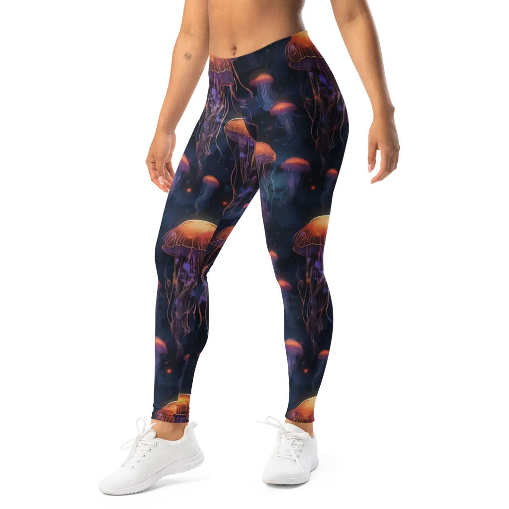 Luminous Undertow on Leggings — Left Front