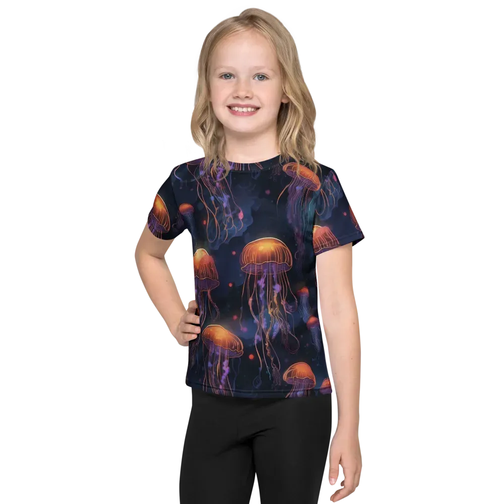 Luminous Undertow on Kids Crew Neck T-Shirt — Front