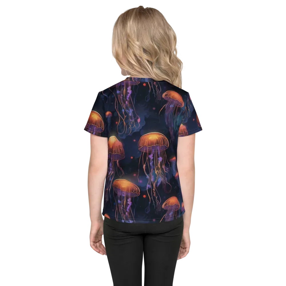 Luminous Undertow on Kids Crew Neck T-Shirt — Back